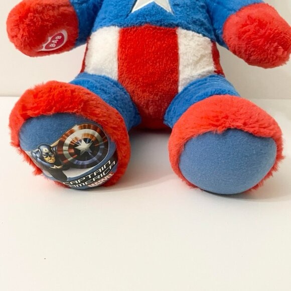 Build A Bear Captain America 16 Inch Tall Plush Marvel Stuffed Animal Bab - Picture 4 of 14